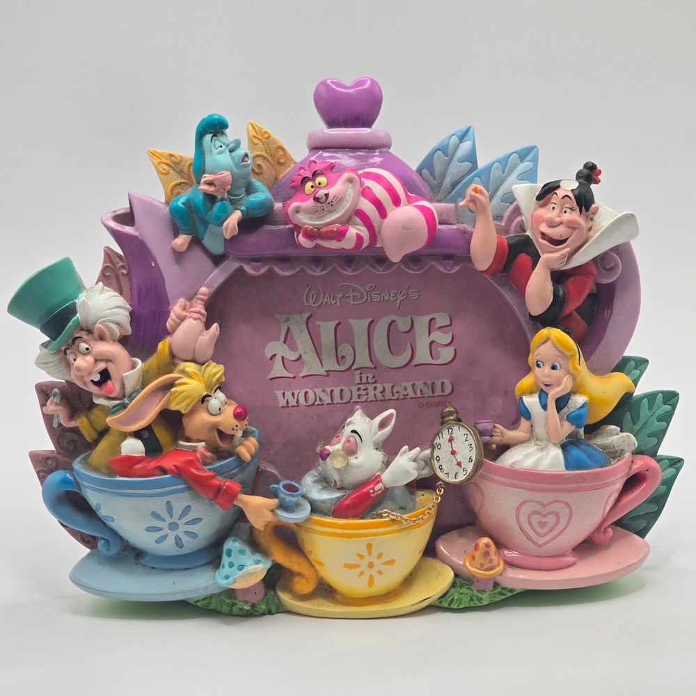 Disney Alice in Wonderland 3D Resin Picture Frame Collectible
